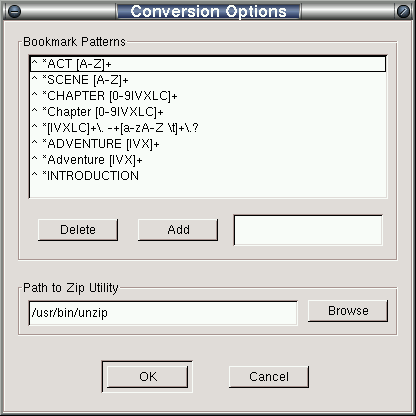 PyGEMZ options dialog